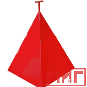 Фото 26 - Пожарная пирамида для пожарного гидранта 500x500x600 (Трехгранная).